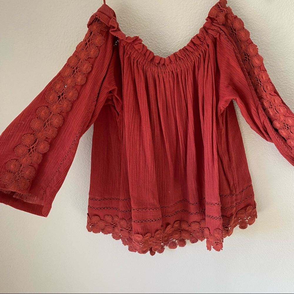 Off the Shoulder Top - Topshop